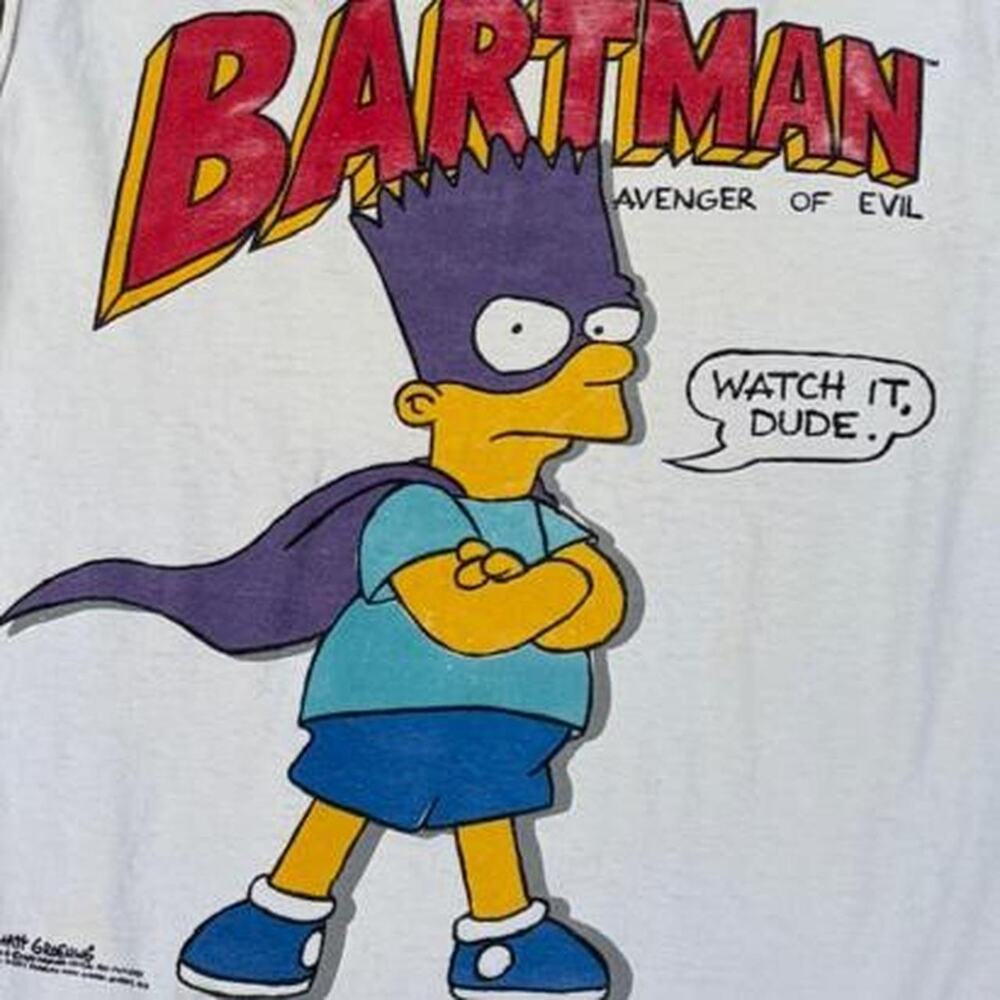 90s single stitch bartman simpsons
